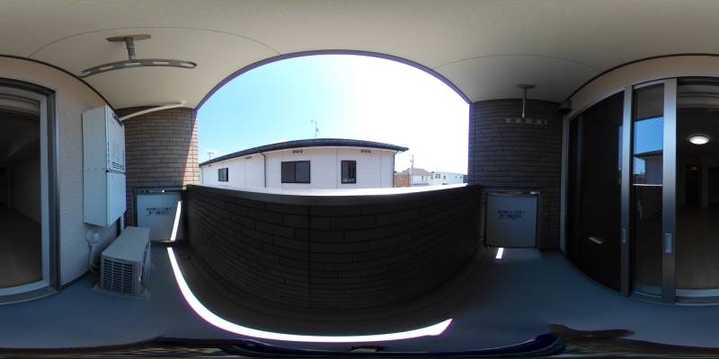 パノラマ画像バルコニー