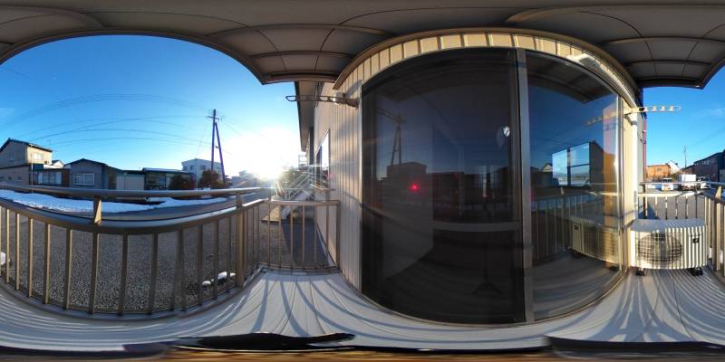 パノラマ画像バルコニー