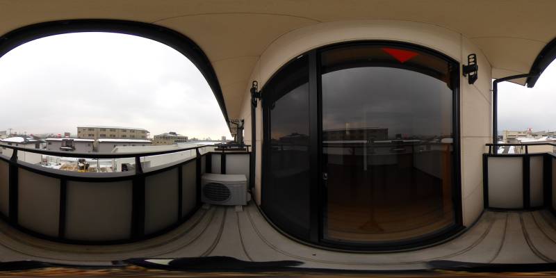 パノラマ画像バルコニー