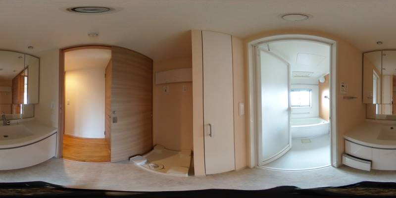 パノラマ画像洗面所