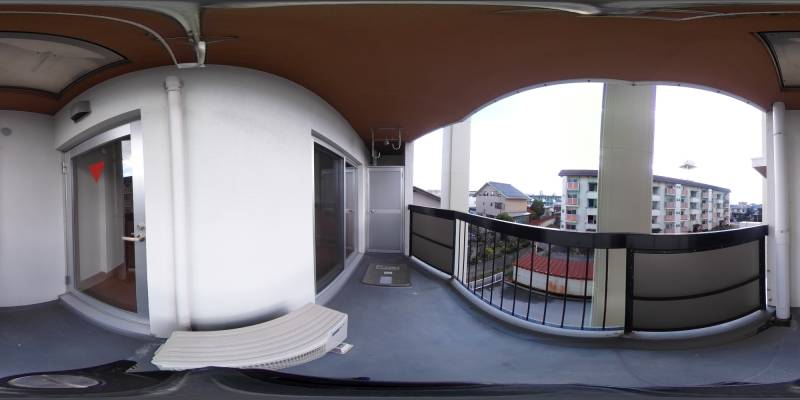 パノラマ画像バルコニー
