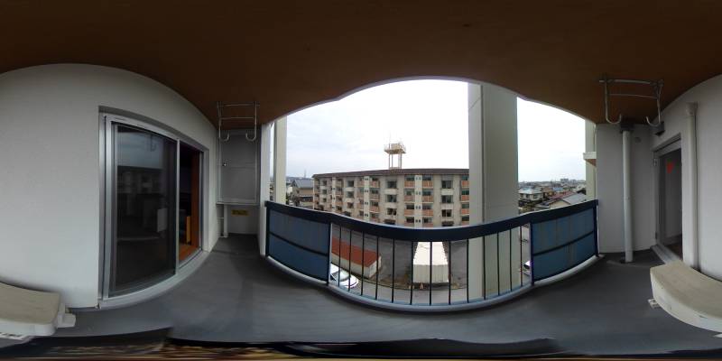 パノラマ画像バルコニー