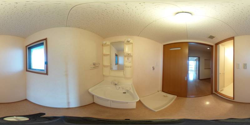 パノラマ画像洗面所