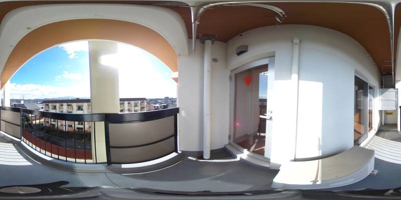 パノラマ画像バルコニー