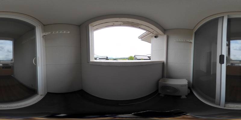 パノラマ画像バルコニー