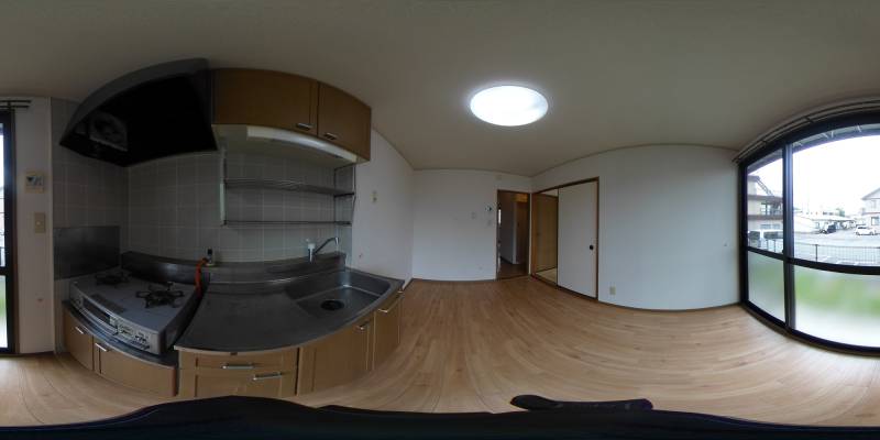 パノラマ画像キッチン