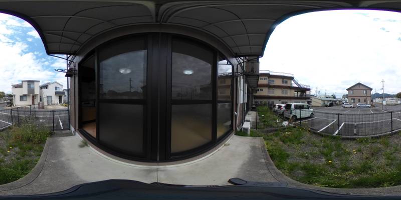 パノラマ画像庭