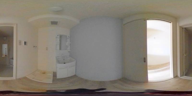 パノラマ画像洗面所