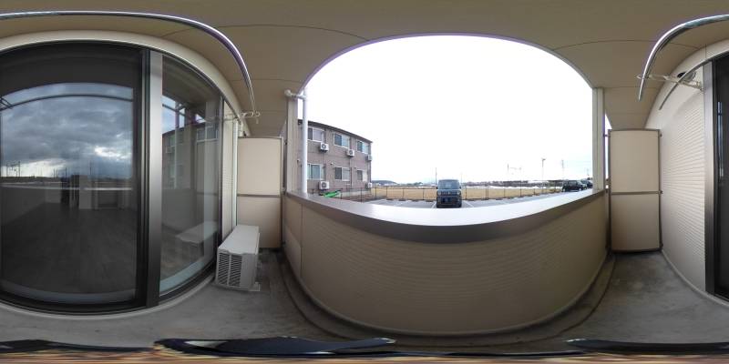 パノラマ画像バルコニー