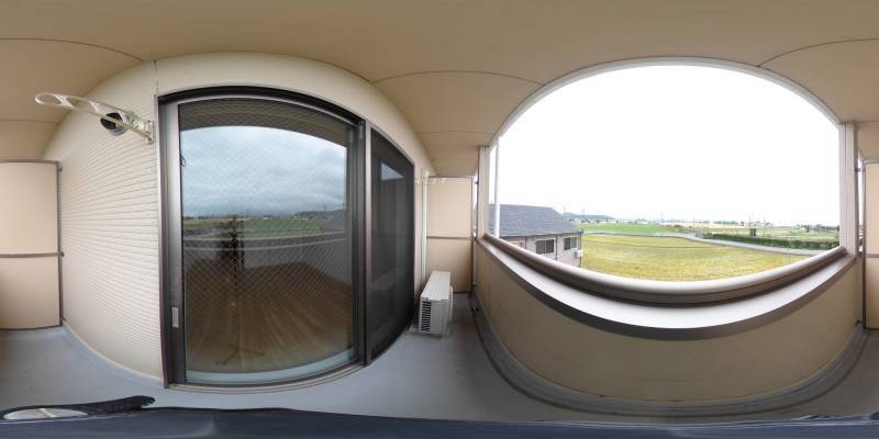 パノラマ画像バルコニー