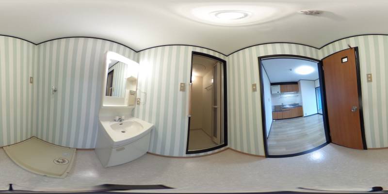 パノラマ画像洗面所