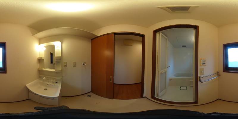 パノラマ画像洗面所