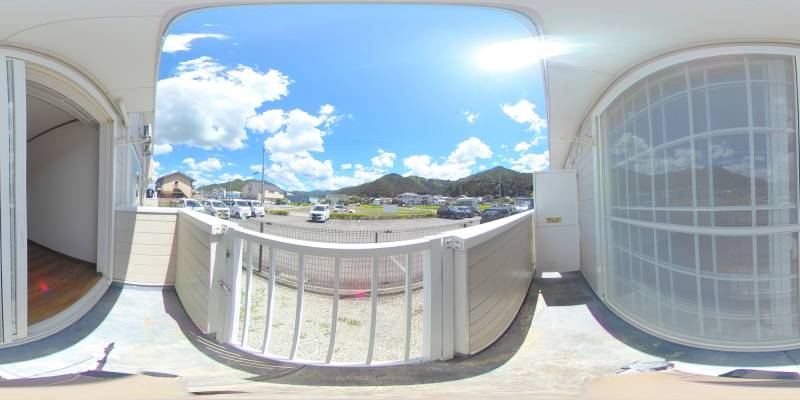 パノラマ画像バルコニー