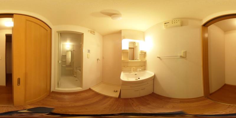 パノラマ画像洗面所