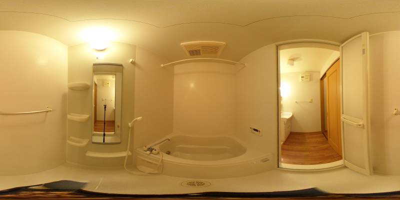 パノラマ画像バスルーム