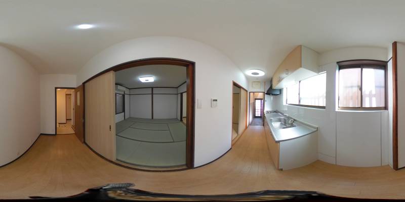 パノラマ画像キッチン