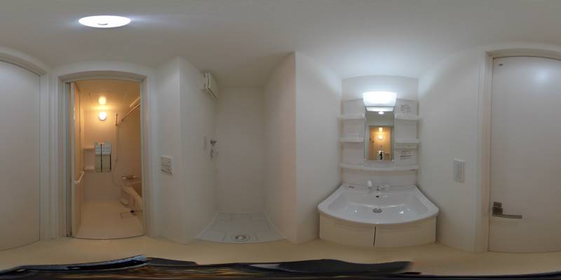 パノラマ画像洗面所