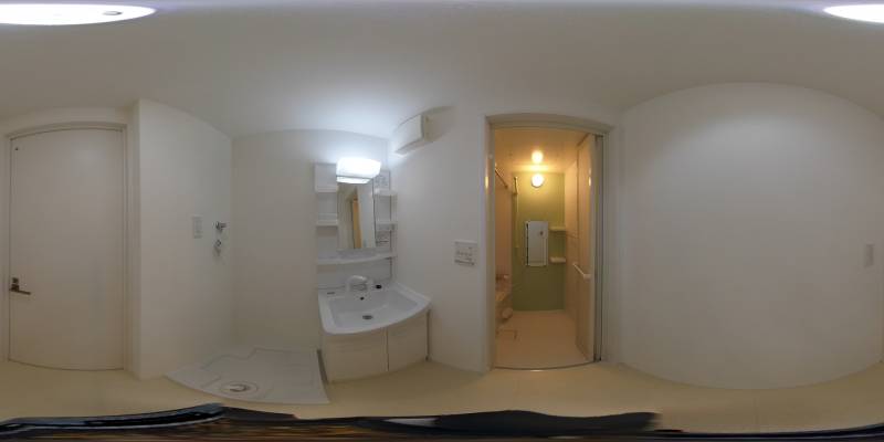 パノラマ画像洗面所