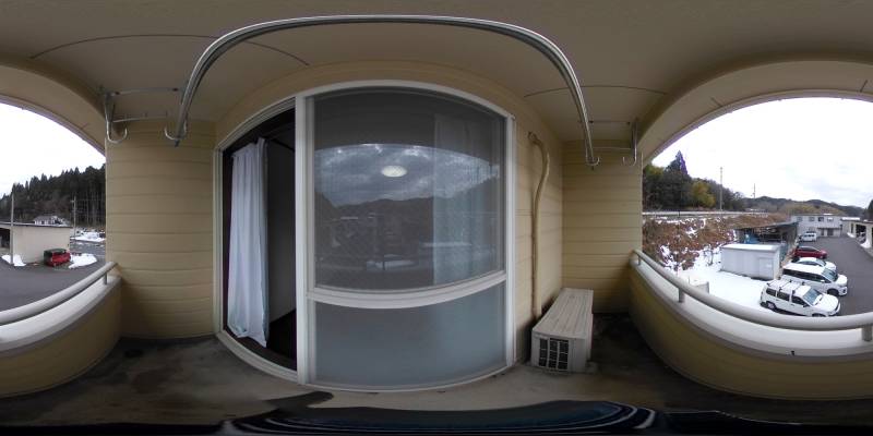 パノラマ画像バルコニー