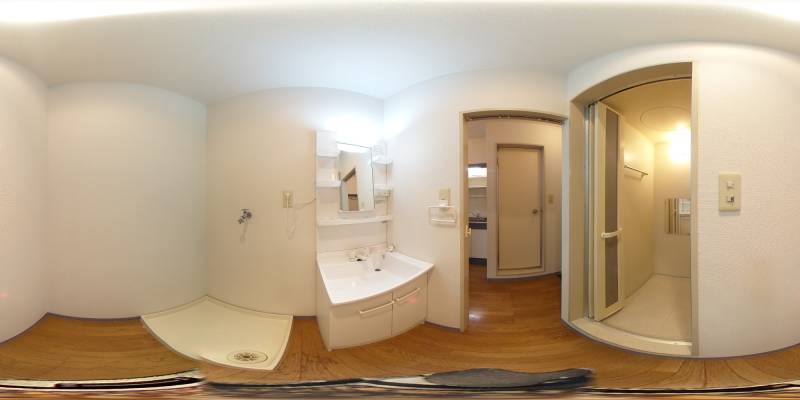 パノラマ画像洗面所