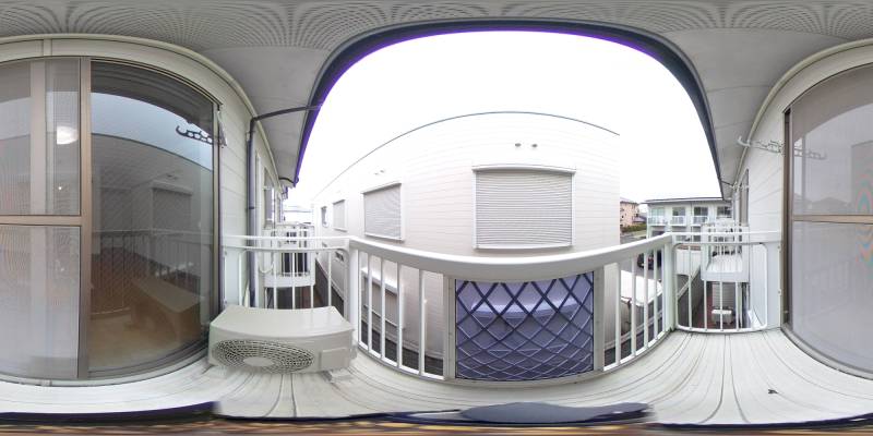 パノラマ画像バルコニー