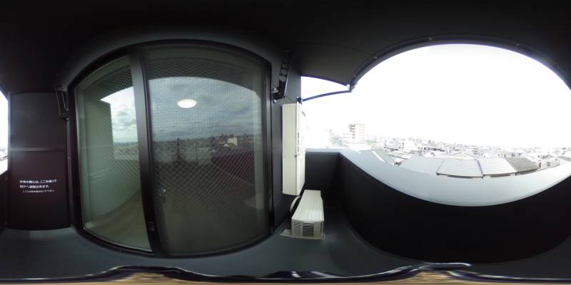 パノラマ画像バルコニー