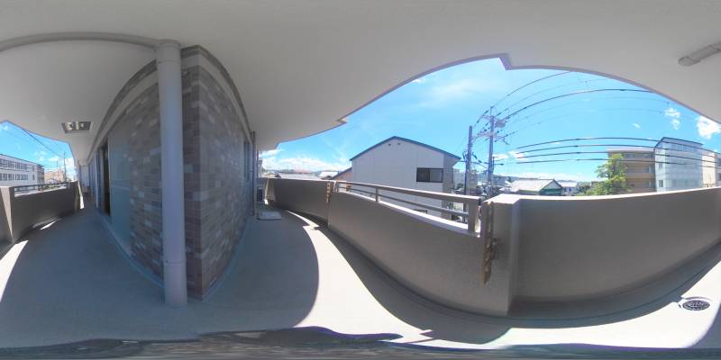 パノラマ画像バルコニー