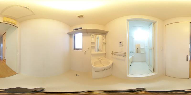 パノラマ画像洗面所