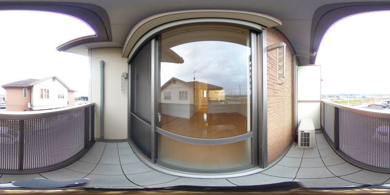 パノラマ画像バルコニー