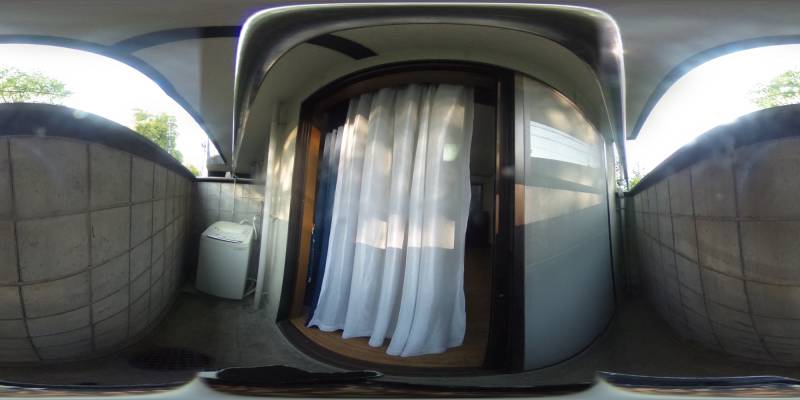 パノラマ画像バルコニー