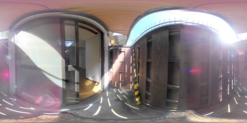 パノラマ画像バルコニー