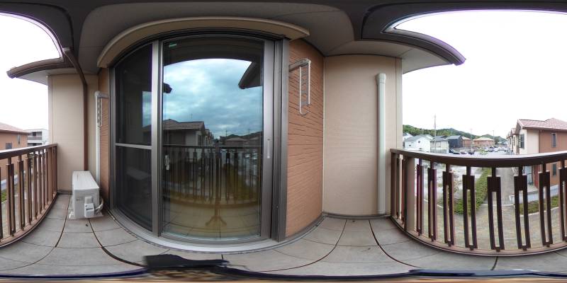 パノラマ画像バルコニー