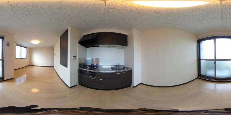 パノラマ画像キッチン