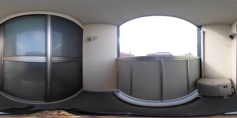 パノラマ画像バルコニー