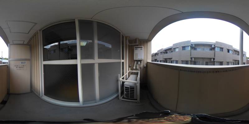 パノラマ画像バルコニー