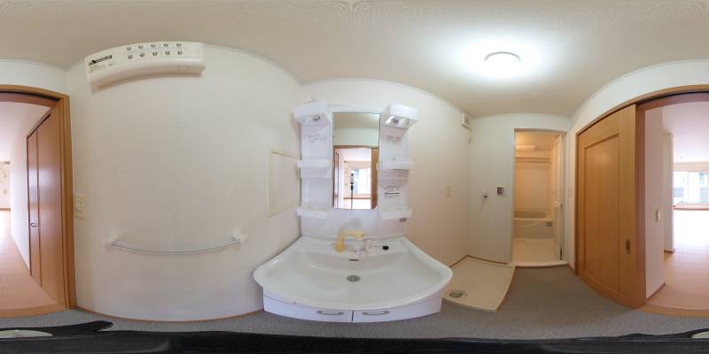 パノラマ画像洗面所