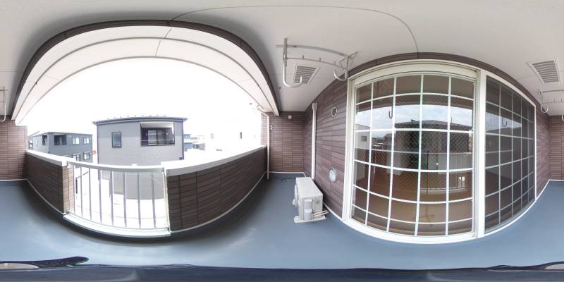 パノラマ画像バルコニー