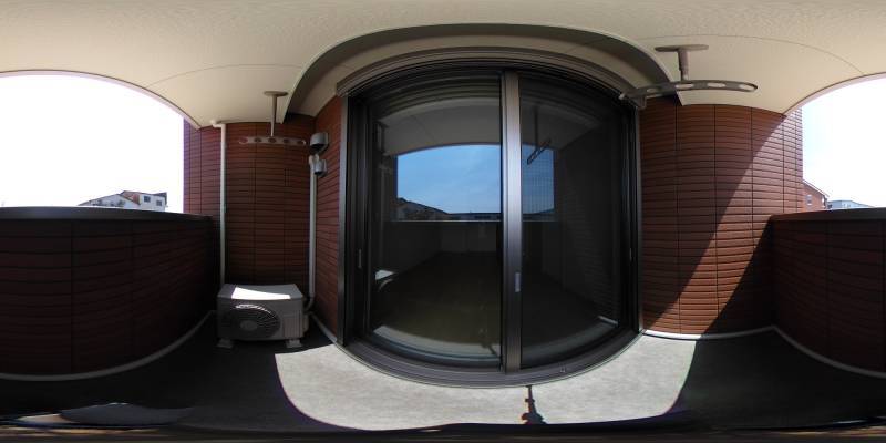 パノラマ画像バルコニー