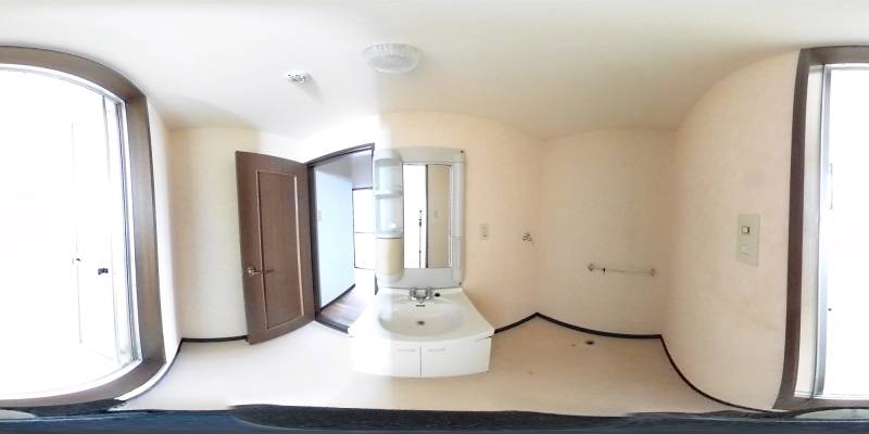 パノラマ画像洗面所