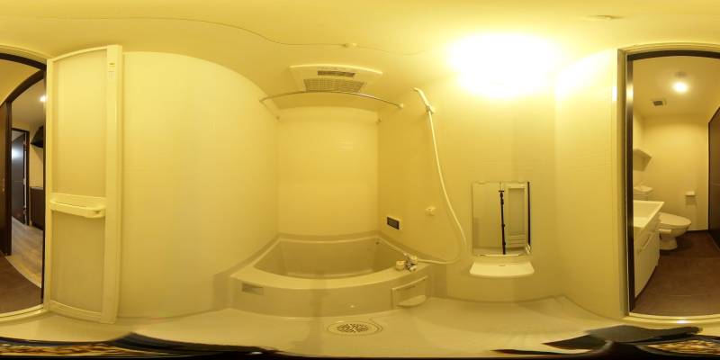 パノラマ画像バスルーム