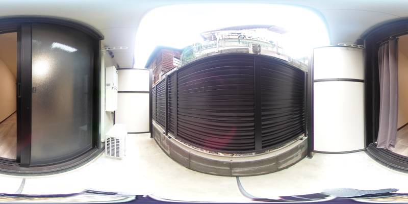 パノラマ画像バルコニー