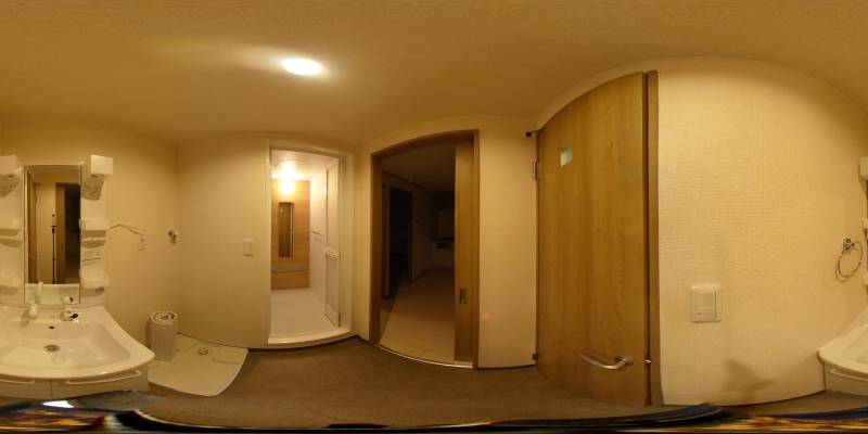 パノラマ画像洗面所