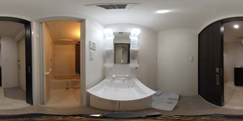 パノラマ画像洗面所