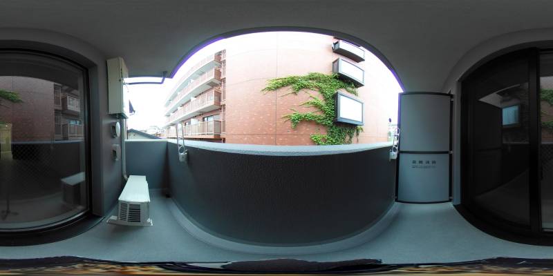 パノラマ画像バルコニー