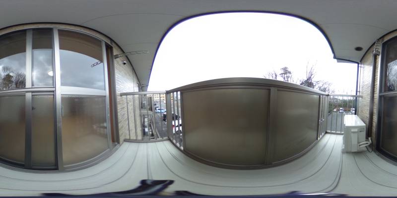 パノラマ画像バルコニー