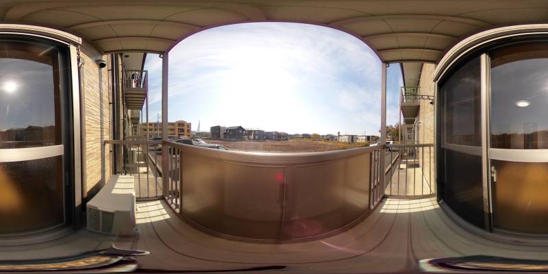 パノラマ画像バルコニー