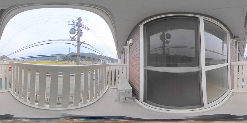 パノラマ画像バルコニー