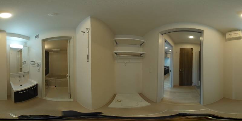 パノラマ画像洗面所