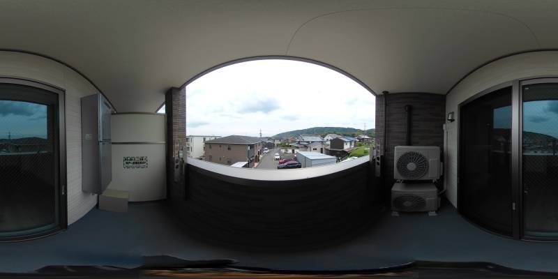 パノラマ画像バルコニー