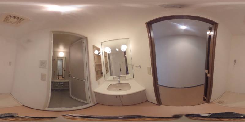 パノラマ画像洗面所